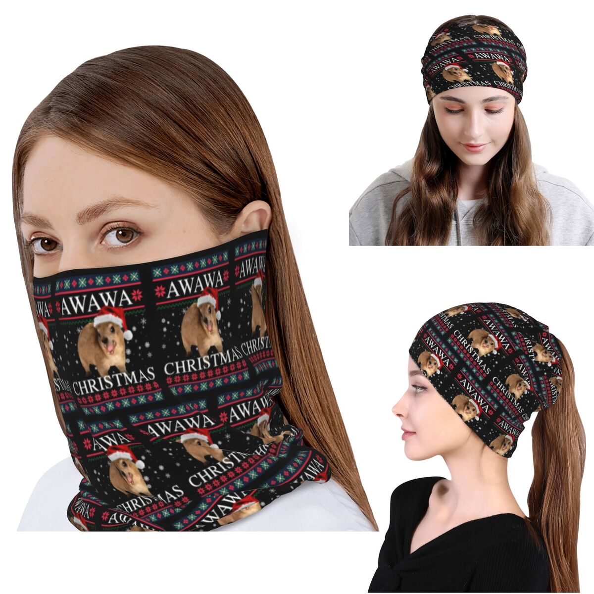Rock Hyrax Merry Christmas Ugl - Knit Beanie Hat Warm ulasan dan harga