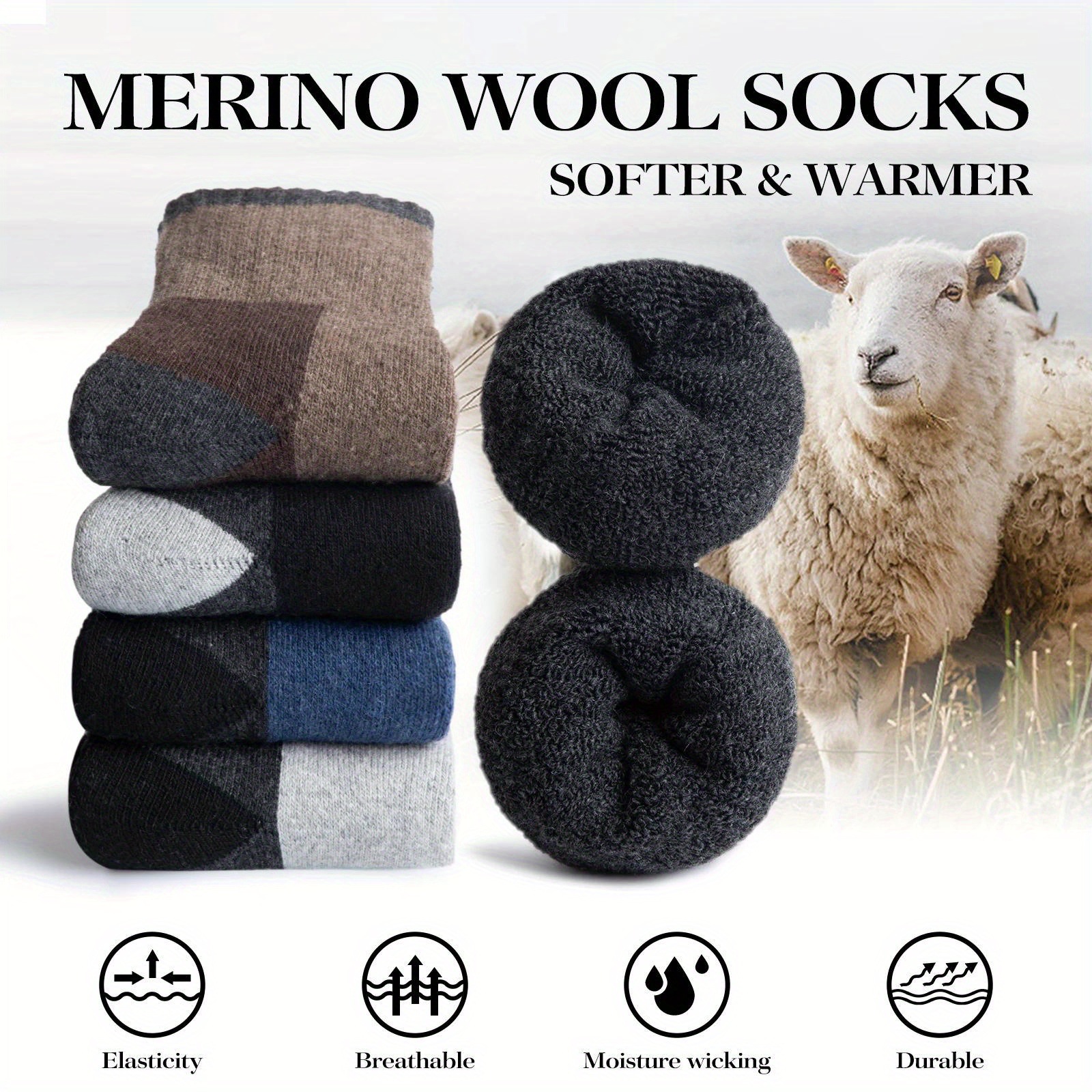 Winter Merino Wool Socks Thick - Thermal Sock Wool ulasan dan harga