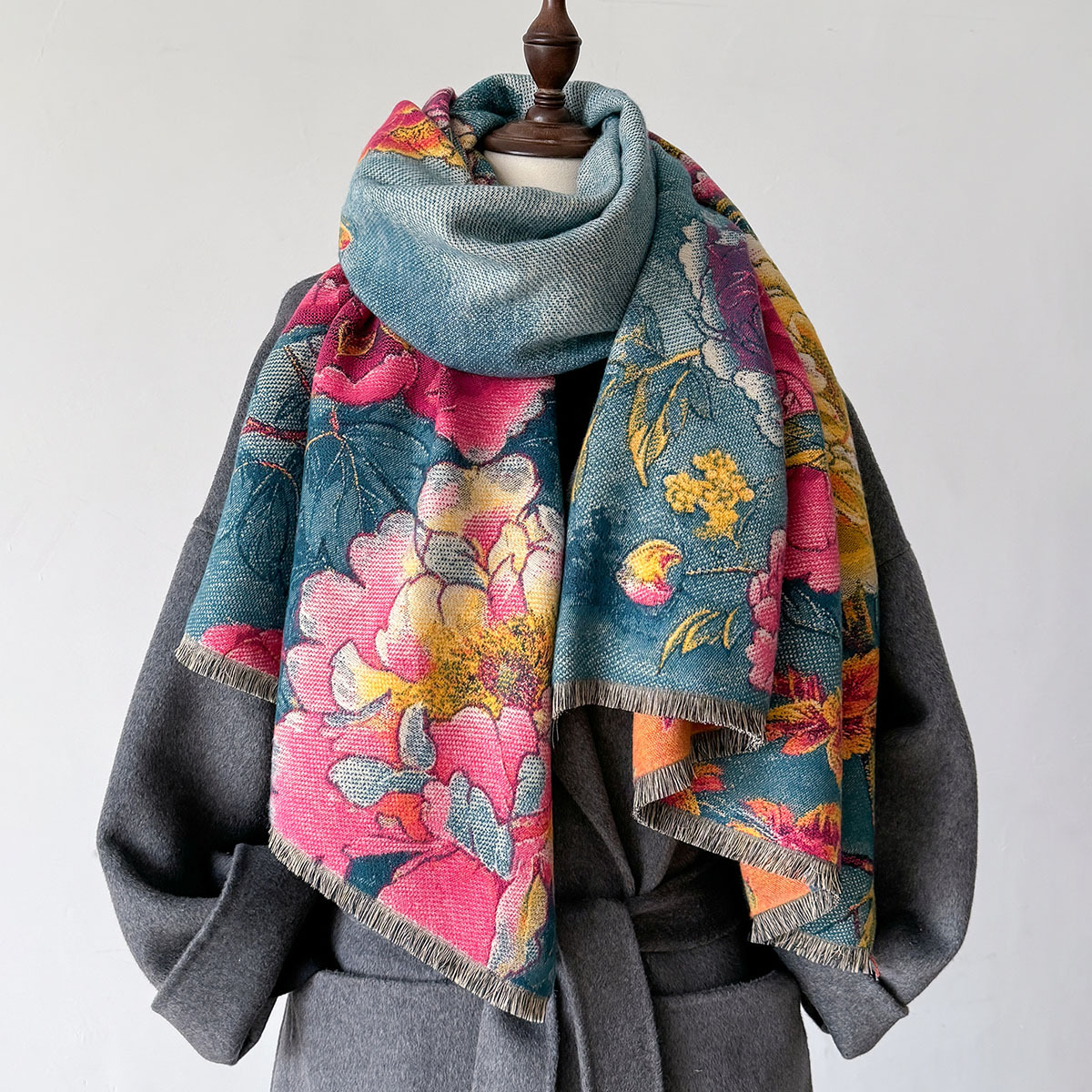 Warm Cashmere Scarf Women Shaw - Cashmere Pashmina Wrap ulasan dan harga