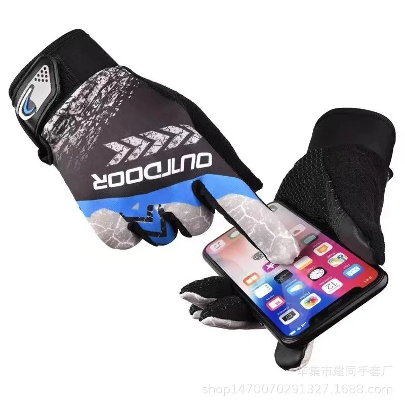 Cycling Motorbike Gloves Men B - Touch Screen Gloves ulasan dan harga