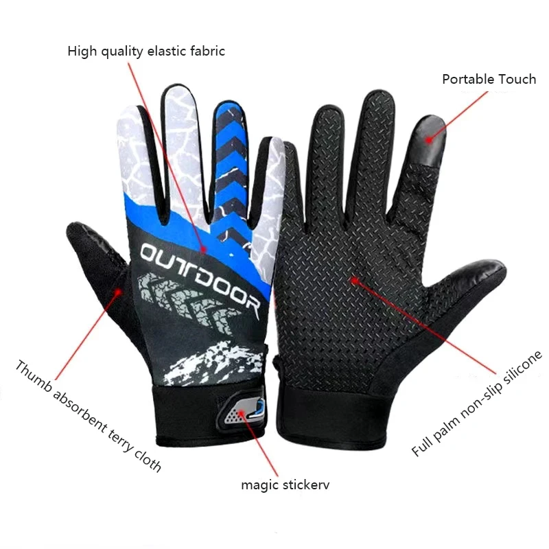 Cycling Motorbike Gloves Men B - Touch Screen Gloves ulasan dan harga