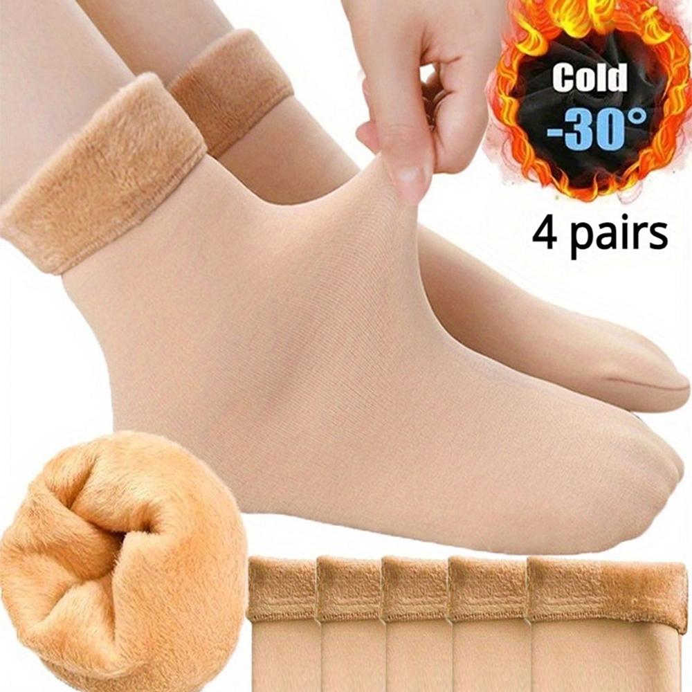 2/4 Pairs Winter Warm Thicken  - Thermal Sock Wool ulasan dan harga