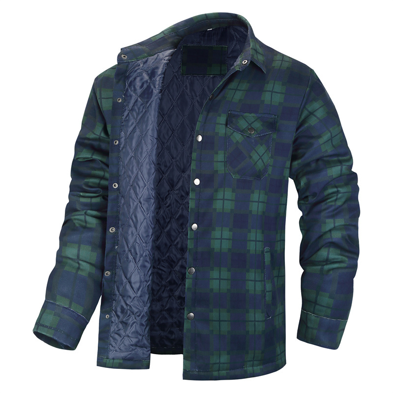 Winter Plaid Shirts For Mens T - Flannel Shirt Lined ulasan dan harga