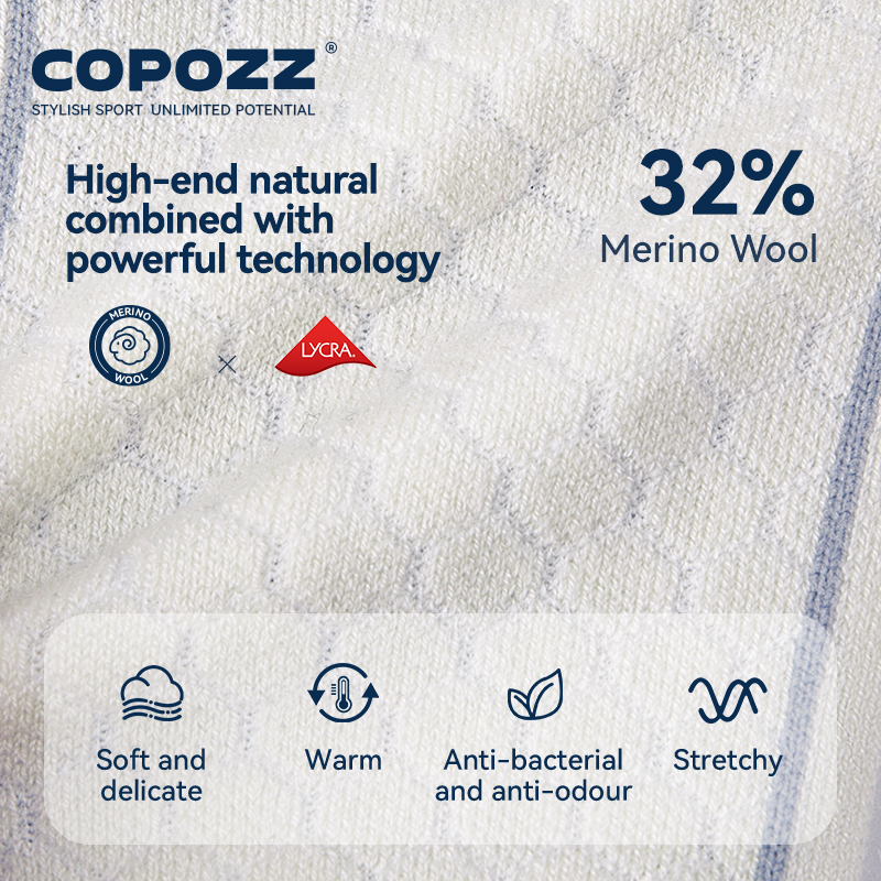 COPOZZ New Winter Ski Socks Me - Thermal Sock Wool ulasan dan harga