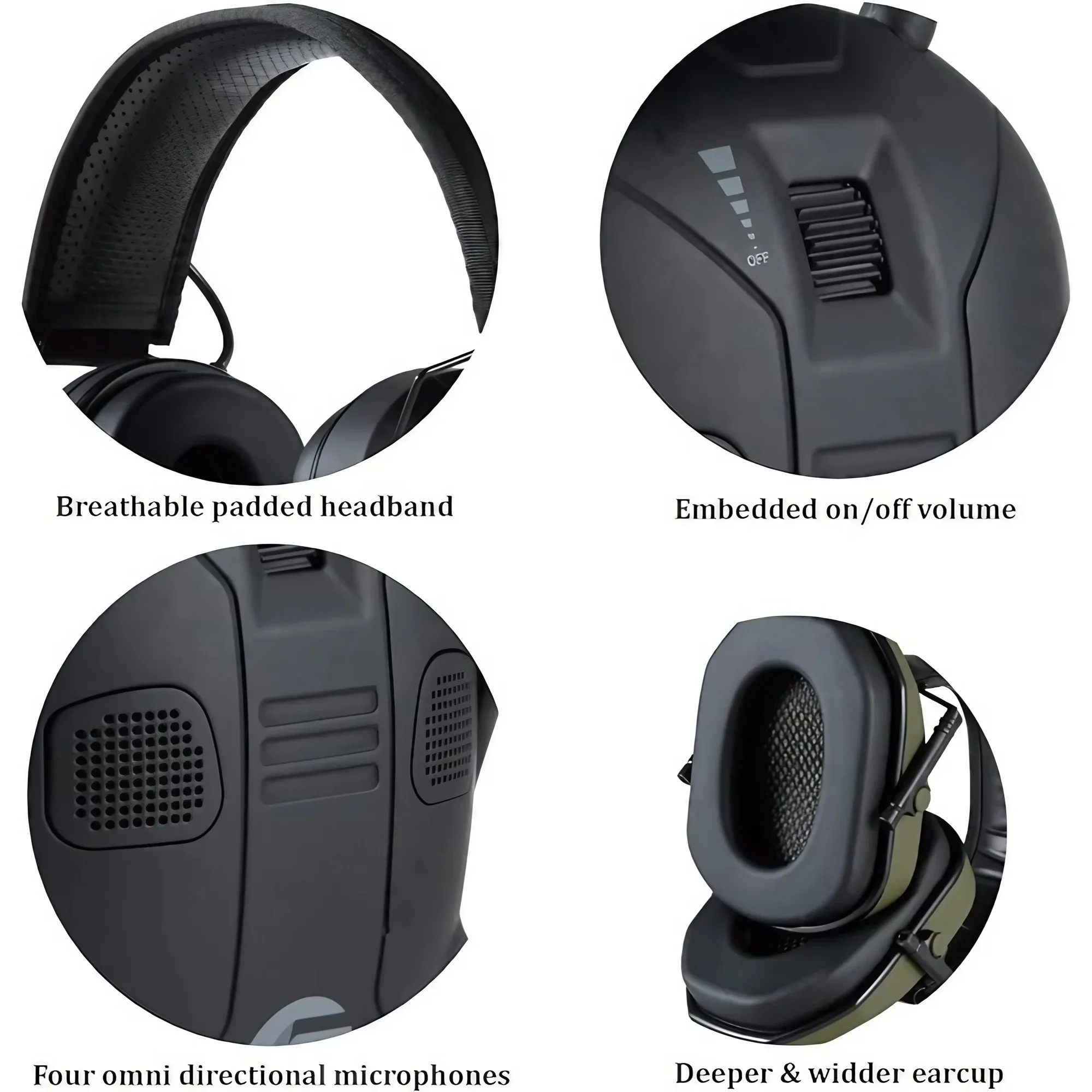 Tactical Foldable Earmuffs 360 - Earmuffs Foldable ulasan dan harga