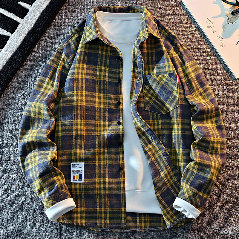 2025 New Arrival Mens Plaid Sh - Flannel Shirt Lined ulasan dan harga