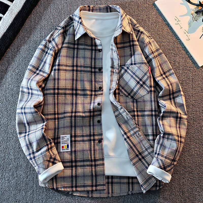 2025 New Arrival Mens Plaid Sh - Flannel Shirt Lined ulasan dan harga