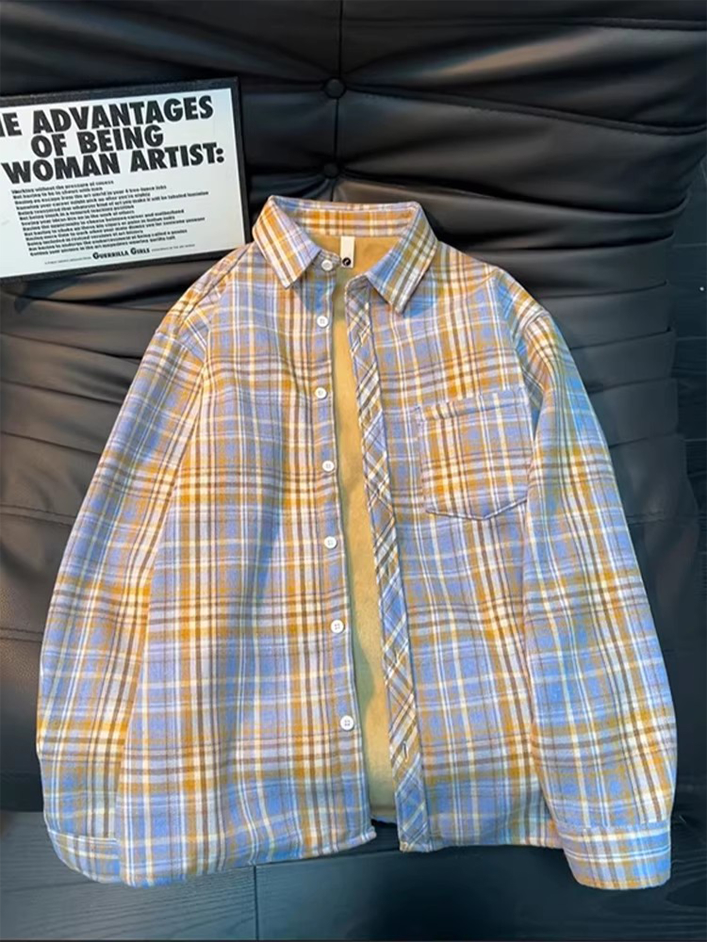 Men's Vintage Plaid Flannel Sh - Flannel Shirt Lined ulasan dan harga
