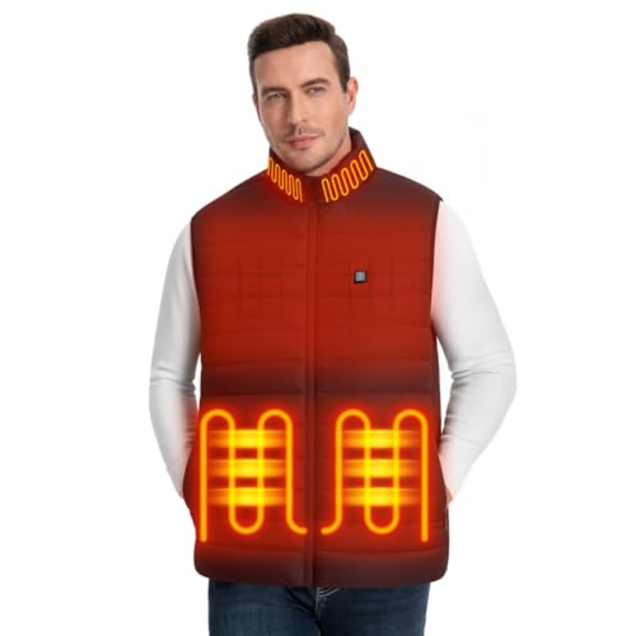 Men's Lightweight Heated Vest  - Heated Vest Battery ulasan dan harga