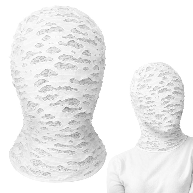 New Punk Distressed Ripped Fac - Balaclava Ski Mask ulasan dan harga
