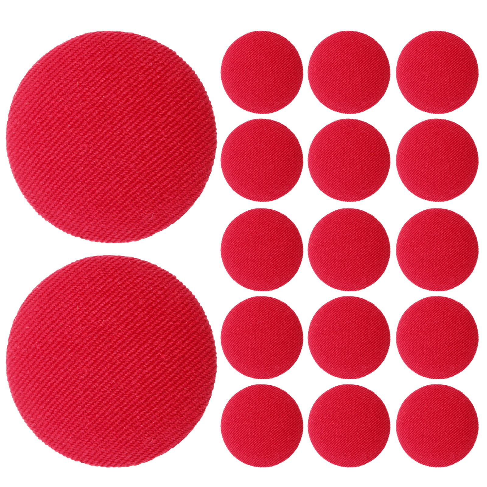 20Pcs Round Cloth Covered Butt - Wool Coat Peacoat ulasan dan harga