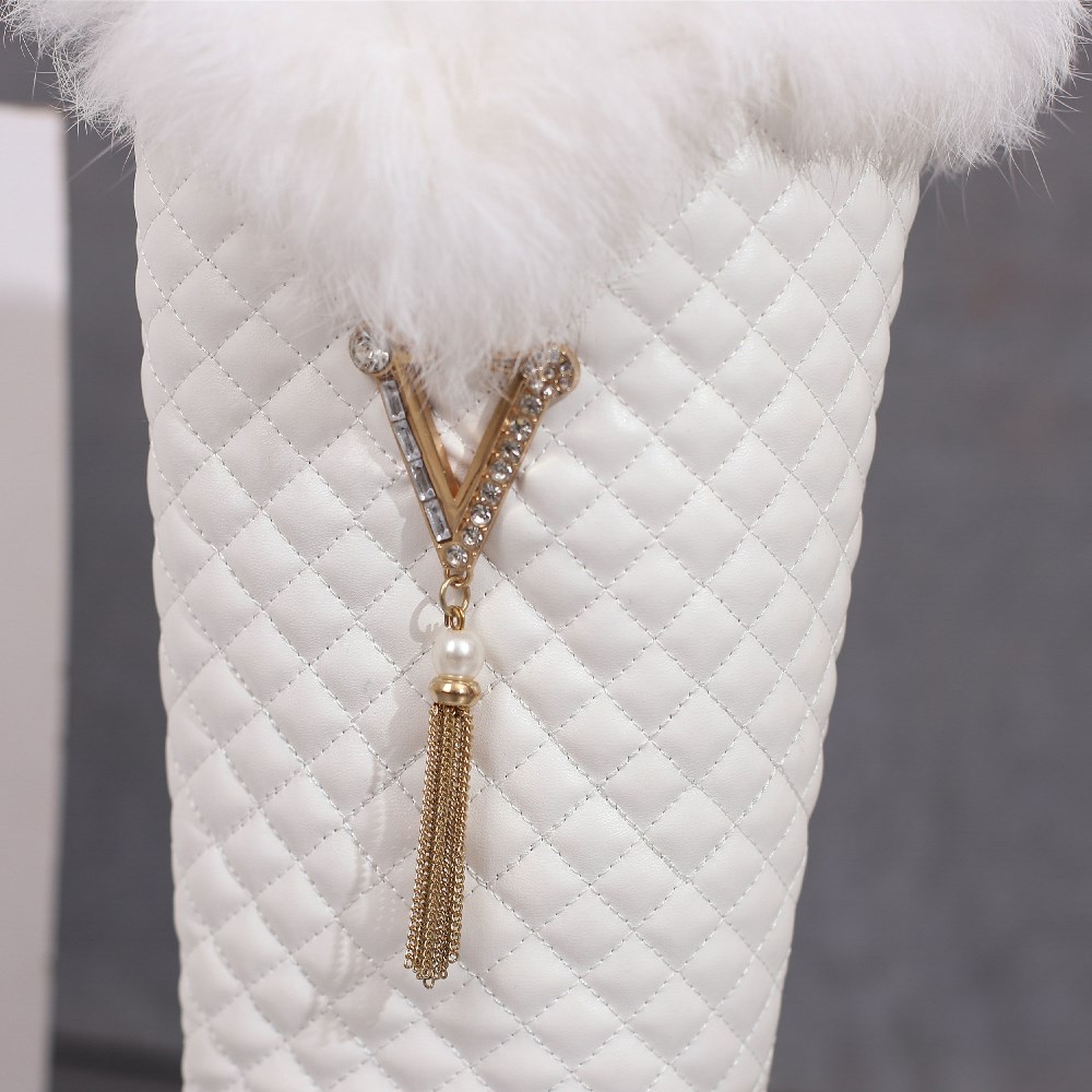 Winter Women Fur Knee High Boo - Waterproof Winter Boot ulasan dan harga