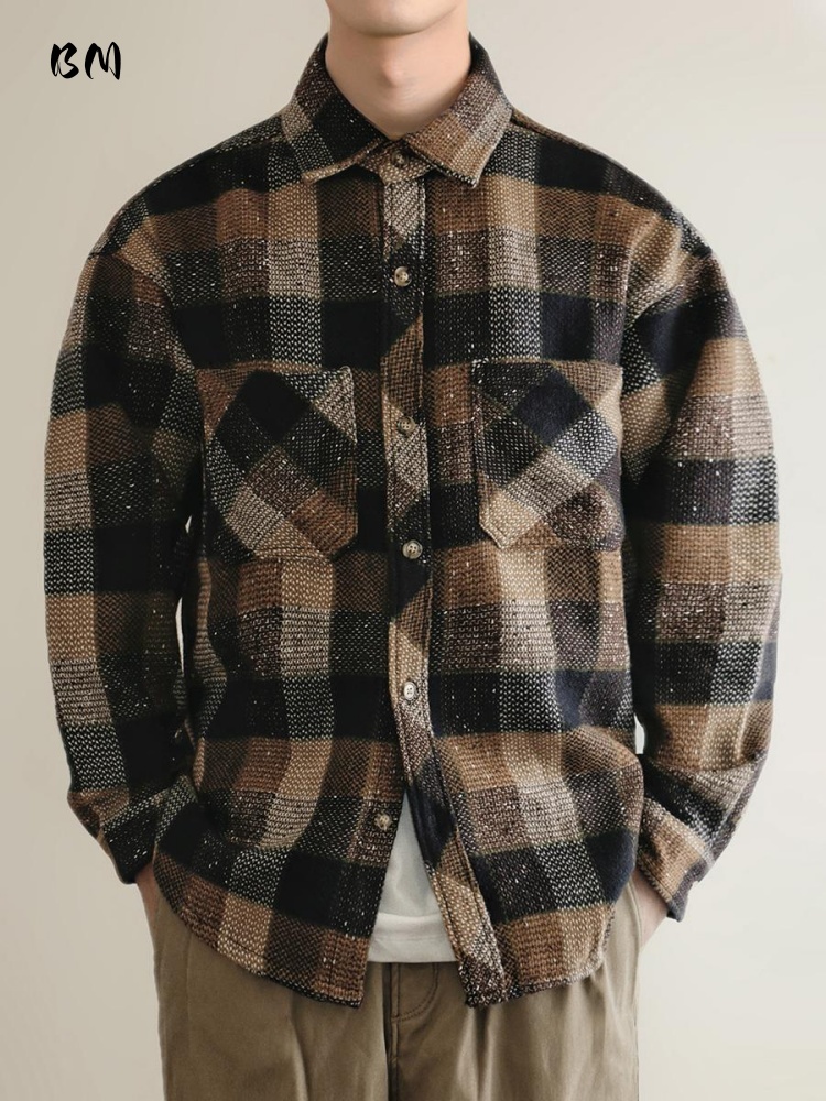 Mens American Vintage Yarn Dye - Flannel Shirt Lined ulasan dan harga