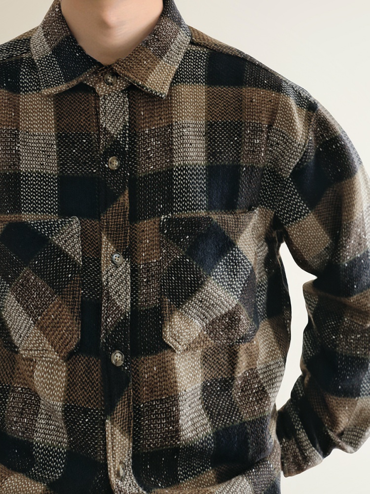 Mens American Vintage Yarn Dye - Flannel Shirt Lined ulasan dan harga