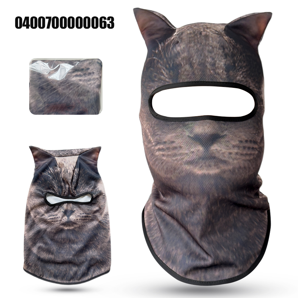 3D cat animal skiing Balaclava - Balaclava Ski Mask ulasan dan harga