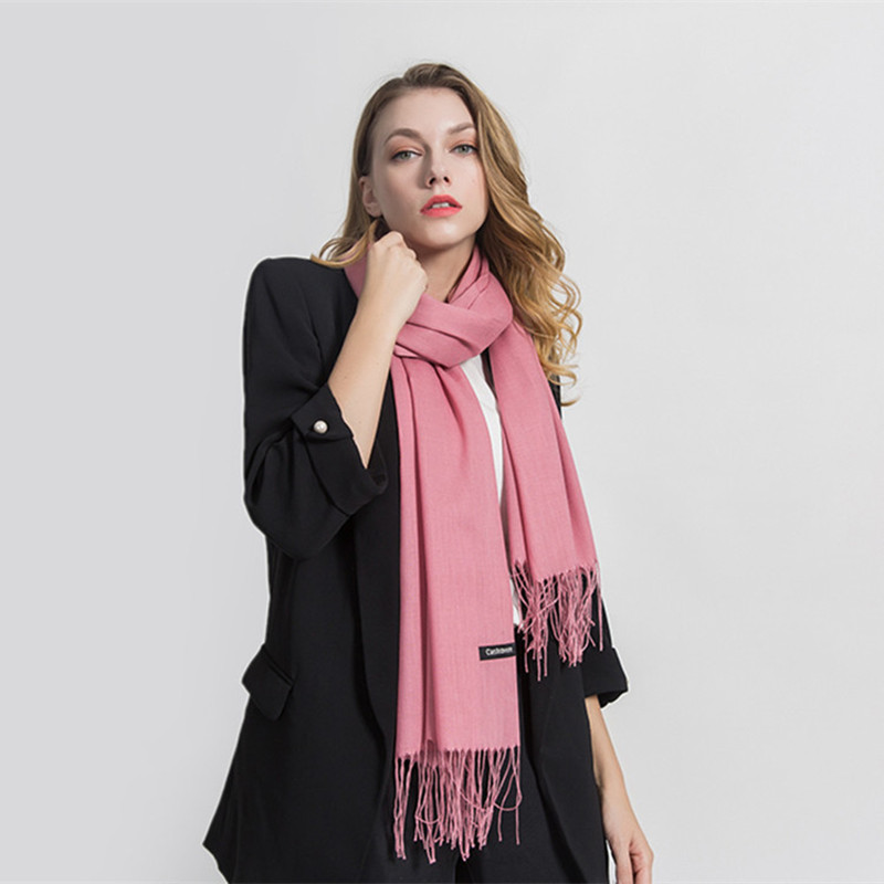Fashion Solid Scarf Women Cash - Shawl Wrap Winter ulasan dan harga