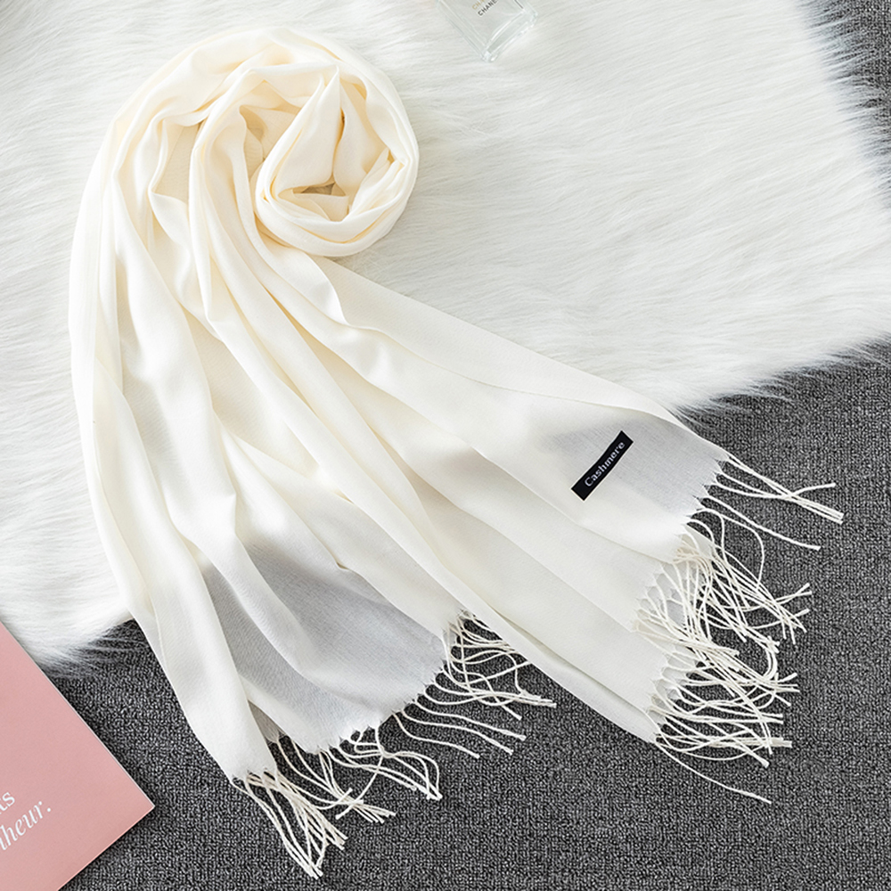 Fashion Solid Scarf Women Cash - Shawl Wrap Winter ulasan dan harga