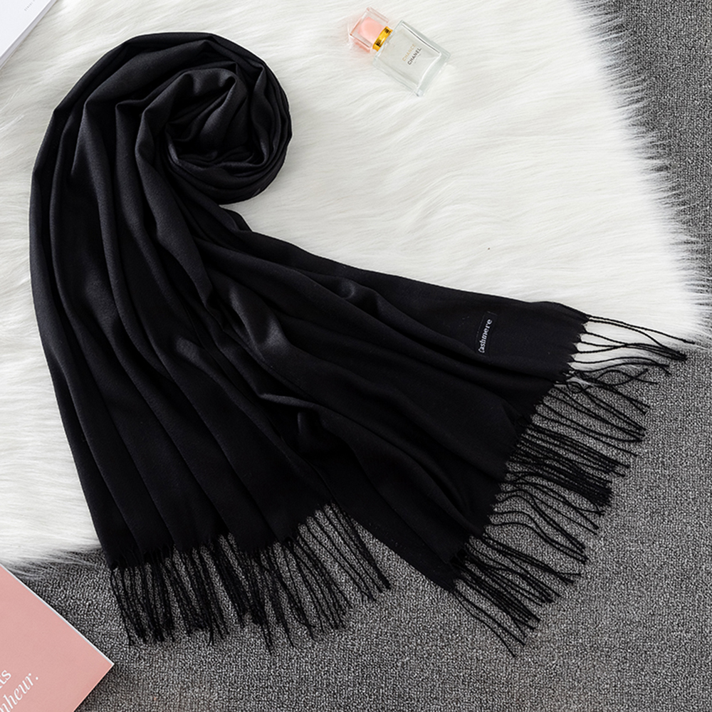 Fashion Solid Scarf Women Cash - Shawl Wrap Winter ulasan dan harga