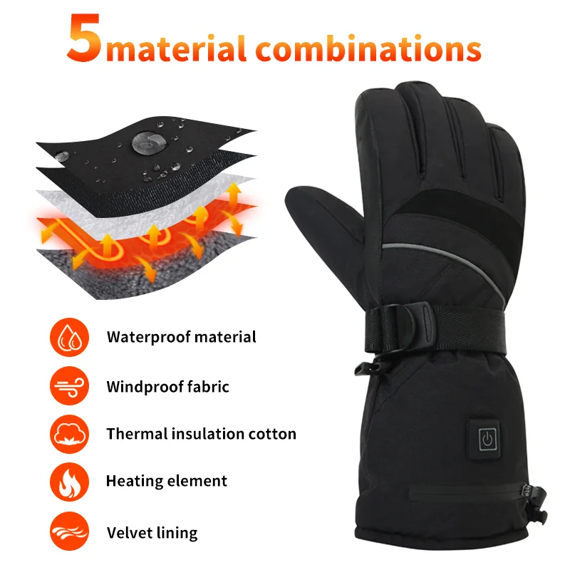 USB Rechargeable Heated Motorc - Touch Screen Gloves ulasan dan harga